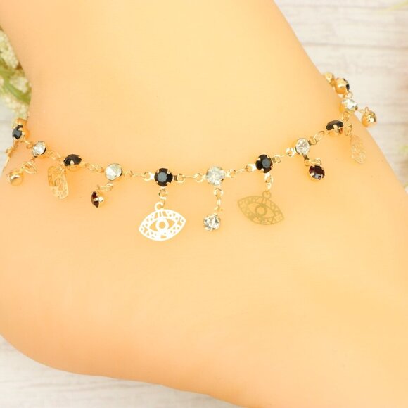 "Handmade Anklet – Elegant & Delicate Jewelry for Women | UNVRC1220 - Picture 8 of 10